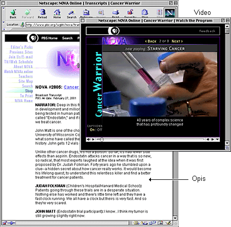 Video in njegov opis na spletišču NOVA